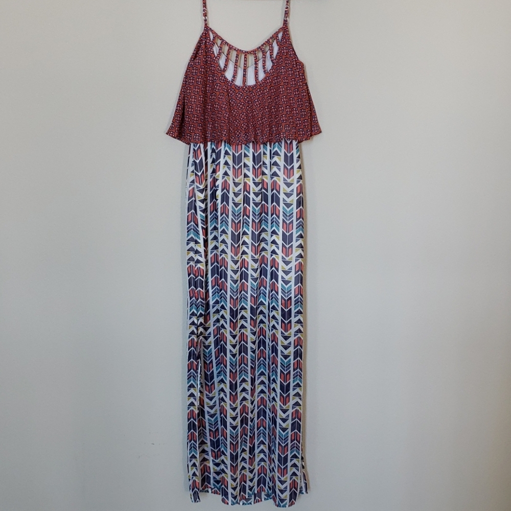 Medium Geometric Maxi Dress